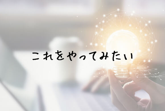 これをやってみたい