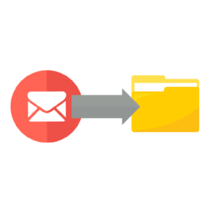 受信フォルダーにメールを移動させる